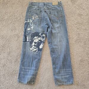 Y2K Delf Trading Vintage King of Jungle Lion Jeans 36x32